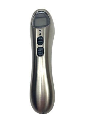 Polder Digital Meat Thermometer With LCD Display & Probe Stainless Steel Battery